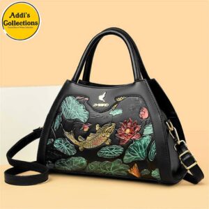 Hand-Painted Leather Bags for Women